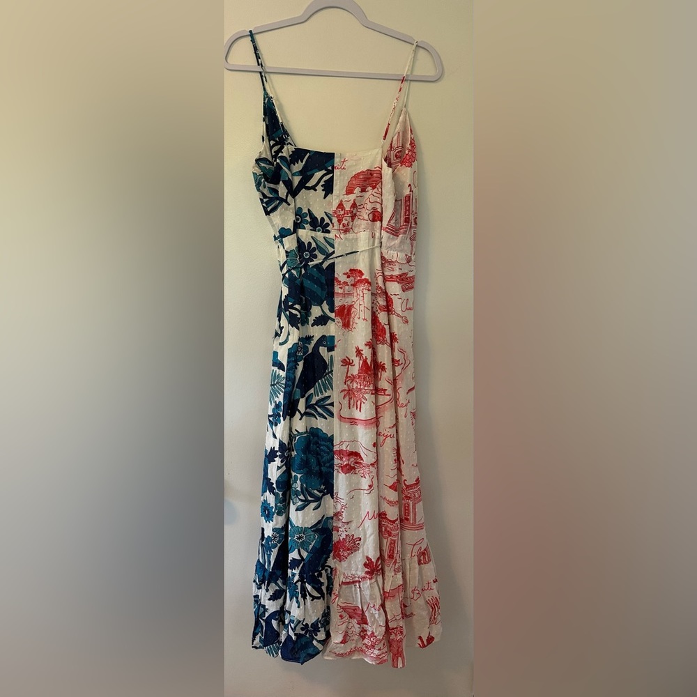 Farm Rio Dual White Prints Wrap Dress - Picture 4 of 10